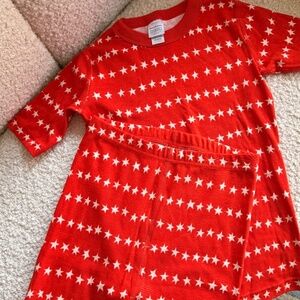 Hanna Andersson Pajama Short Set: Red + Star Print (Kids 12 ,NWOT)